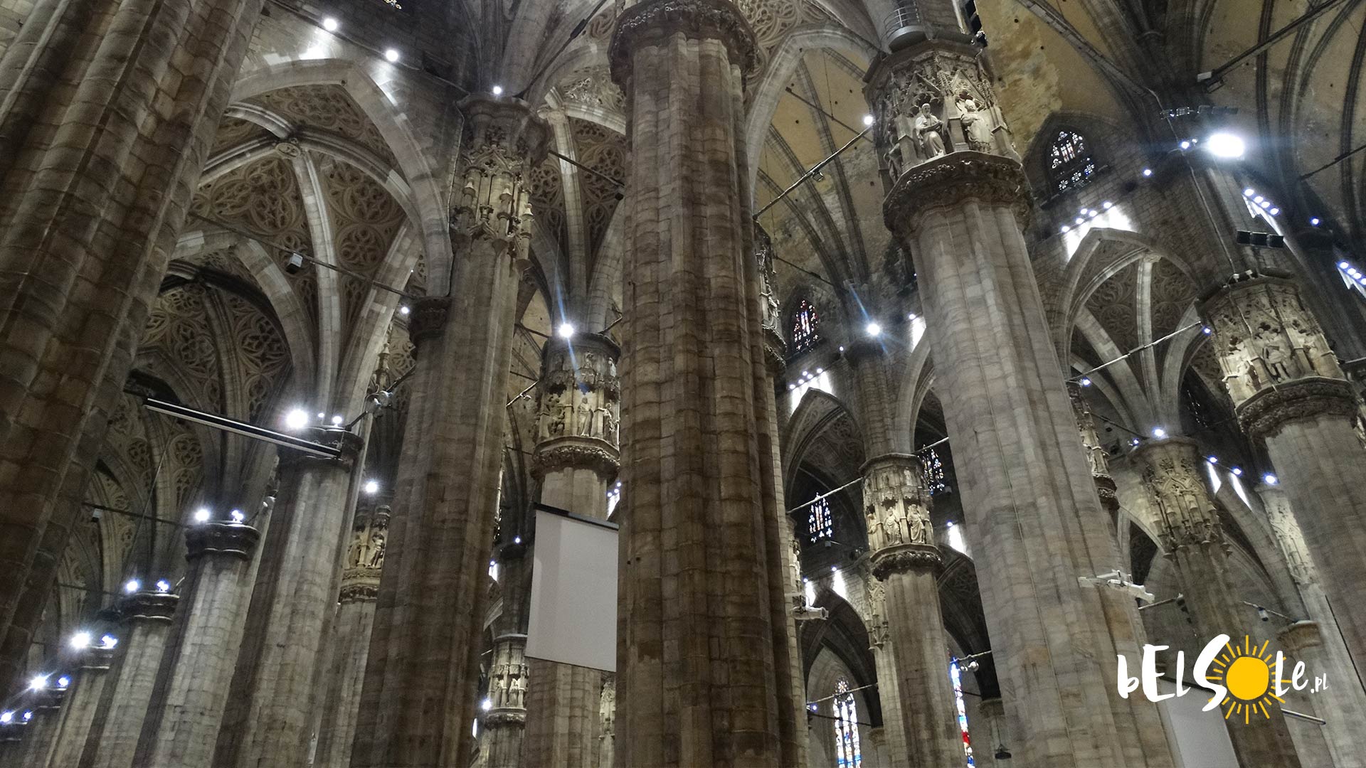 Pillars in Milan Cathedral