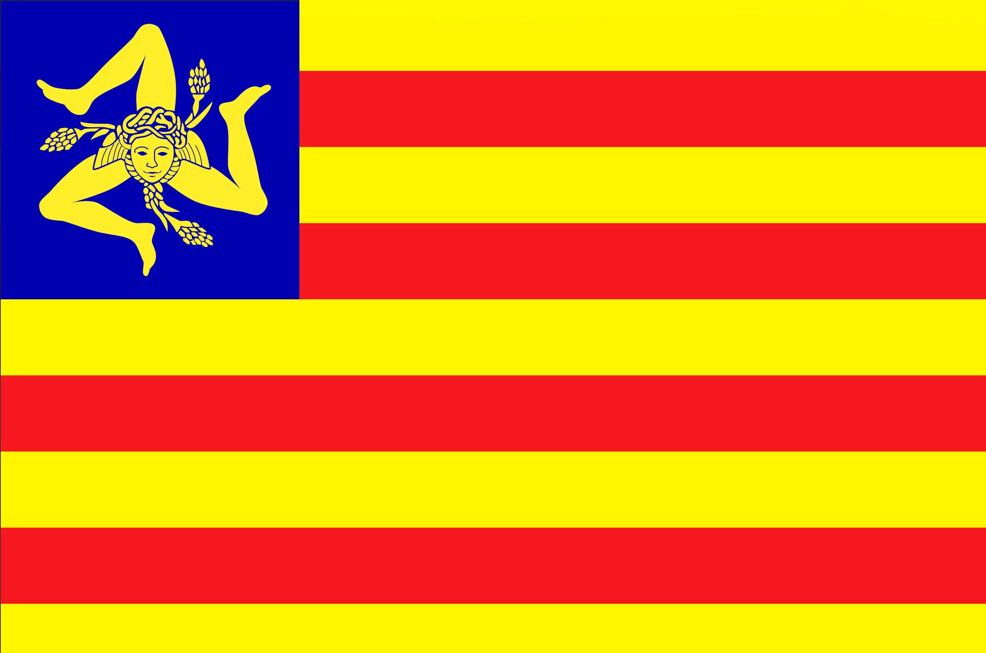 Sicily nacionalistic flag